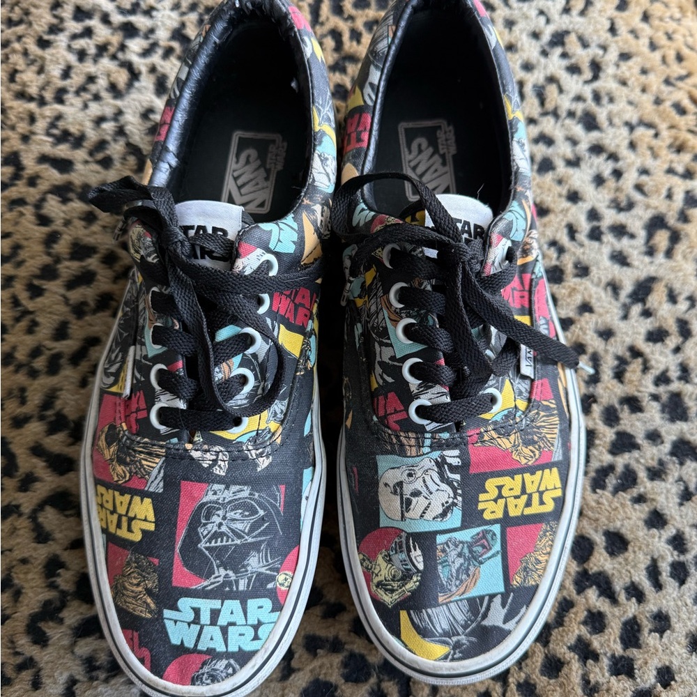 Rare! Star Wars men’s vans Shoes - Black Multi-Color